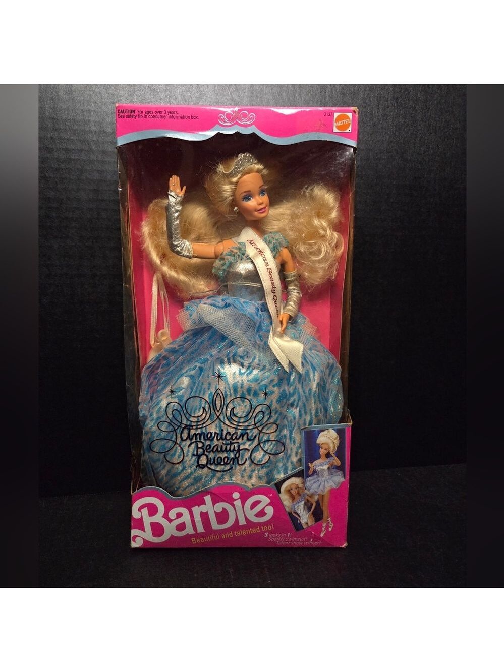 1991 American Beauty Queen Barbie #3137